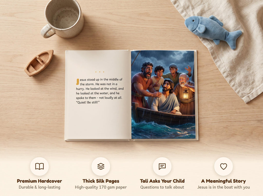 Jesus Calms the Storm – Little Light Stories hardcover book