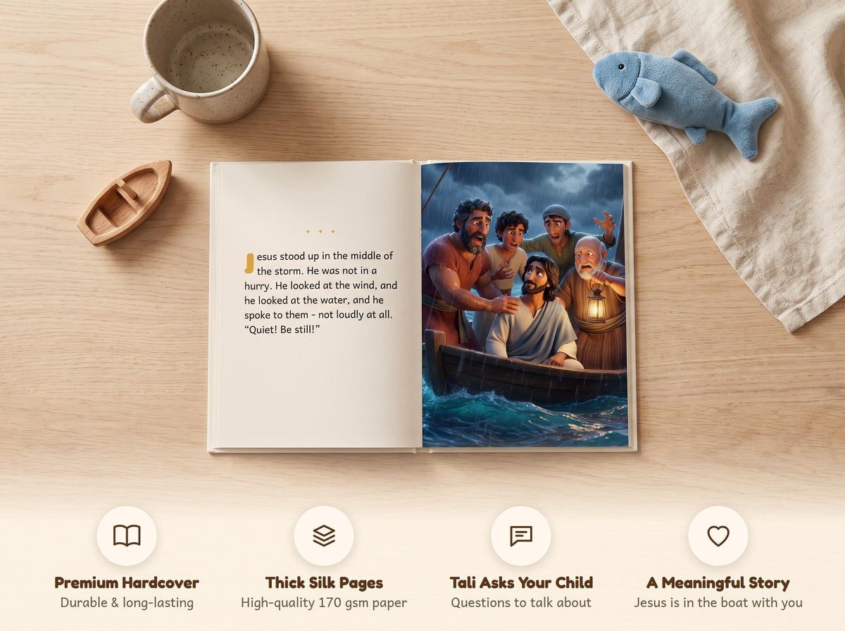 Jesus Calms the Storm – Little Light Stories hardcover book